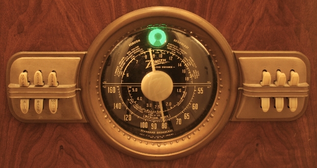 Zenith Console Radio Dial