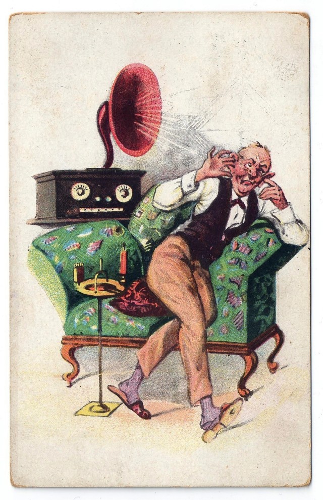 SERBIA postcard st. deafering Radio, travelled